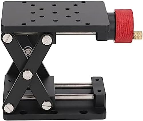Plataforma de elevación manual de tijera, aleación de aluminio de alta precisión para uso pesado, ideal para experimentos físicos, químicos y biológicos de laboratorio