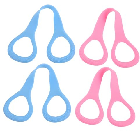 SUPVOX 4 Piezas Bandas Elásticas de Resistencia para Yoga y Entrenamiento Fitness Antideslizantes y Resistentes de Bandas para Brazos Espalda y Equipamiento Deportivo para Gimnasio y Casa