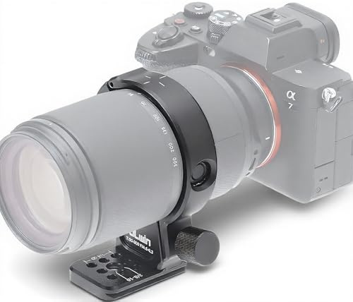 XUMIUZIY Bague de Montage de Trépied D'objectif, Collier de Trépied en Alliage en Aluminium pour Lentille T50-300mm F4.5-6.3, avec Interface ARCA et Coussinets Antidérapants, pour Les