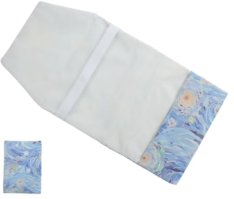 HIAKDOFT Funda De Libro Ajustable Y Lavable Para Libro De Tapa Dura Tamaño A6 Hecha a Mano De Tela Ligera Protector De Libros Escolares Y Cuadernos