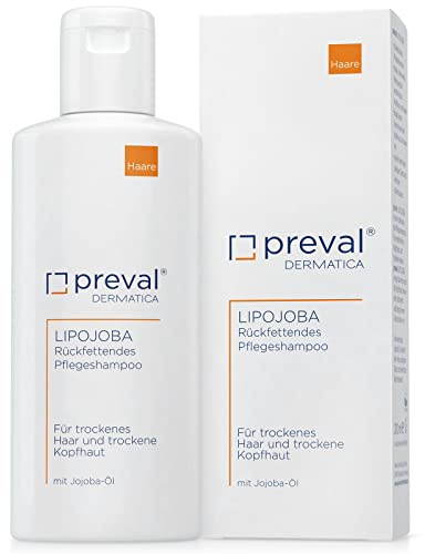 preval® LIPOJOBA 200 ml | Rückfettendes Pflegeshampoo für trockenes Haar und zu Juckreiz neigender Kopfhaut