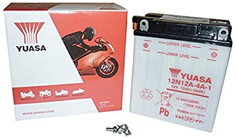 YUASA BATERIA 12N12A-4A-1 abierto - sin ácido