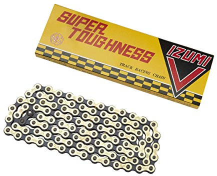 Izumi V-Kette Super Tough 1/8 x 1/2 (106 Glieder), Gold/Schwarz