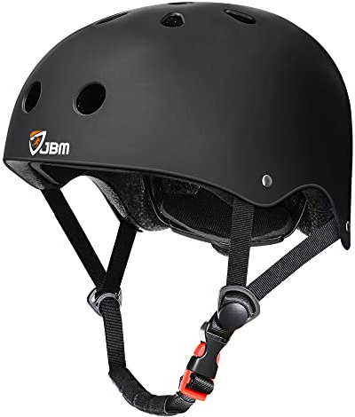 JBM Skateboard Helmet - Lightweight, Adjustable & Design of Ventilation Bike Helmet for Scooter, Roller Skate, Inline Skate