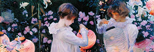 1art1 John Singer Sargent Poster Garofano, Giglio, Giglio, Rosa, 1885-86 Stampa d'Arte 158x53 cm