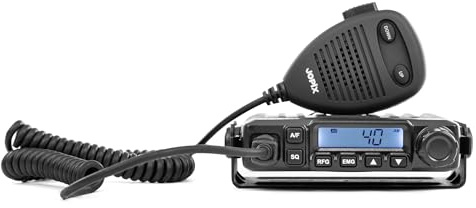 Jopix - Emisora Móvil CB, Jopix PT-31 | Multinorma Europea | Tamaño mini | 40 Canales | Potencia de Transmisión 4W (FM/AM) | Banda Ciudadana CB-27 de 26.965 MHz - 27.405 MHz