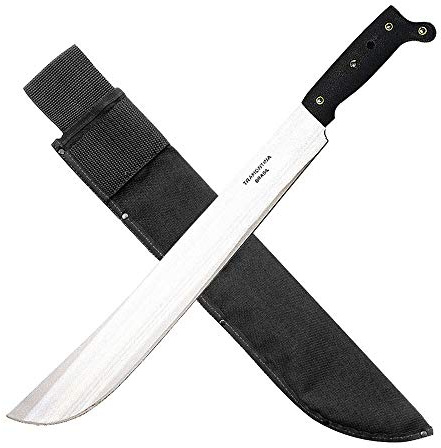Tramontina Machete mit PVC-Griff 18 Full-Tang Carbonstahl mit Gürtelscheide