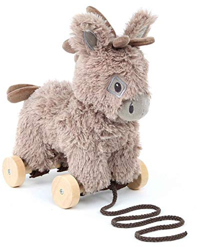Little Bird Told Me Norbert Donkey Pull Along Toy for Baby 6+ Months