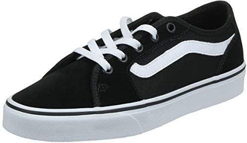 Vans Women's Wm Filmore Decon Sneaker, Suede Canvas Black White, 7.5 UK