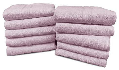 Greenbelt Century Juego de Toallas de Fibra de bambú Facial 28x48cm 380 gr/m2 (Rosa)