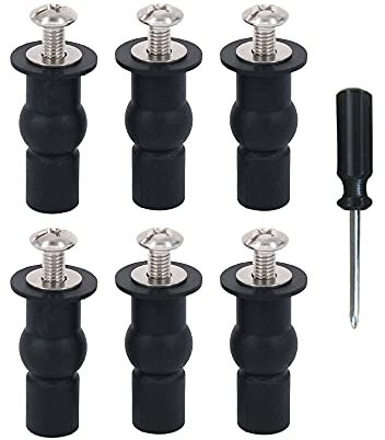 Trsnzul WC Sitz Befestigung Ersatzteile 3 Paar Toilettensitz Behoben Schraube Toilettensitz Schrauben Toiletten Sitz Reparatur Teile Toilettensitzbeschläge zur Befestigung des Toilettensitzes