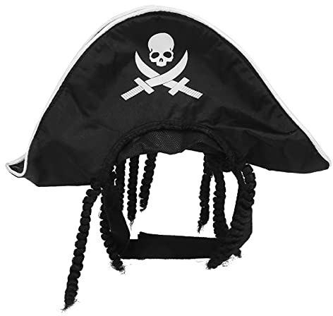 Atyhao Haustier Piratenhut, Piraten Cosplay Halloween Partyhut Dress Up Kostümzubehör für Katzen und Hunde