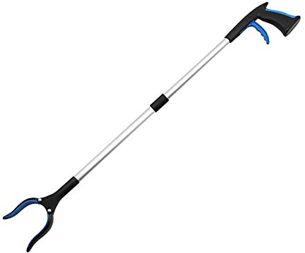 ValueHall Pinza Telescopica Pieghevole 81cm Pinza Prensile in Alluminio Raccoglitore di immondizia Allungabile Pinza Raccogli Oggetti Pinza Morsetto in Gomma V1E01