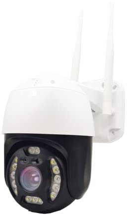 (Zoom optique 8MP 5X) UltraHD 4K (8MP) Caméra IP sans fil WiFi de sécurité extérieure 3840x2160, vision nocturne de 80 pieds, IP66 résistant aux intemperies, audio, enregistrement MicroSD
