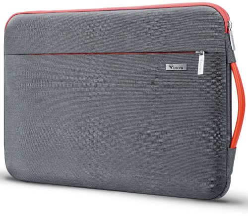 Voova Laptophülle 15 Zoll Laptoptasche für MacBook Air 15, 360°Schutz Laptop Tasche Hülle für MacBook Air M2 A2941 2023, Microsoft Surface Laptop 5/4/3, MacBook Pro A1990 A1707,Dunkelgrau