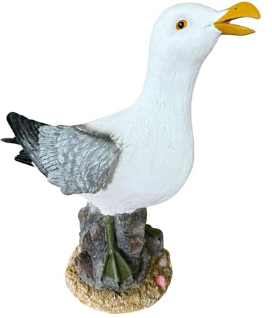 Online Fuchs Gartenfigur Möwe Fiete - Maritime Deko Figur - 28 cm groß, wetterfest