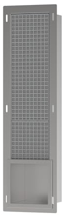 hansgrohe XtraStoris Original - Einbau-Toilettenpapierhalter mit Vorratsbehälter für 6 Rollen, Wandnische, Papierrollenhalter, Klopapierhalter, Badezimmer Zubehör, Edelstahl gebüstet, 56058800