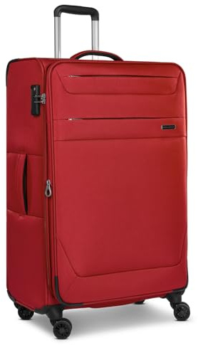 Worldpack großer Weichgepäck Check-in Koffer | XL Trolley 46 x 30 x 78 cm aus hochwertigem, robustem Polyester Material | für Damen und Herren | 4 Doppelrollen & TSA-Schloss | Chicago Serie