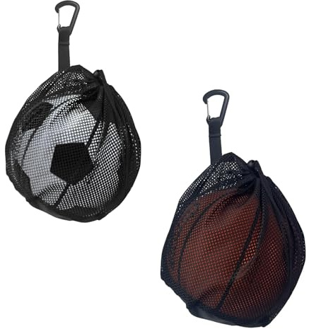 Landrain 2 Stück Ballnetz, Basketball Tasche, Balltasche Basketball Zubehör