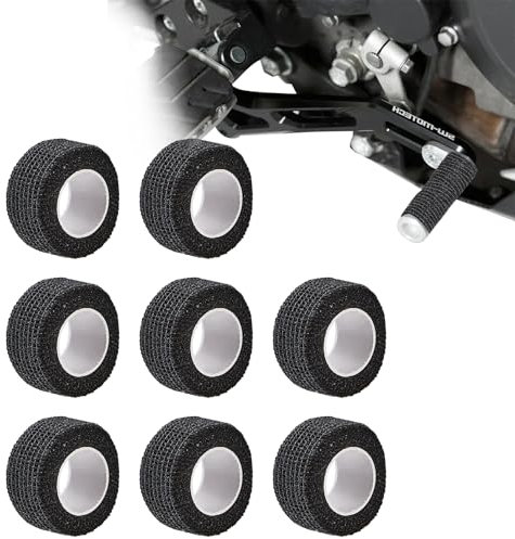 NICENEEDED 8 Rolls Motorcycle Shifter Shoe Protector, Self Adhesive Motorcycle Gear Shift Cover Non Woven Fabric Motorbike Shift Pad, Non Slip Motorcycle Shifter Protectors