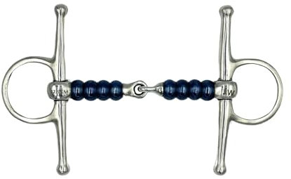 Equine Smile ES0168 JW Gebiss Sweet Iron Knebeltrense Schenkeltrense Einfach Gebrochen mit Sweet Iron Cherrry Roller aus Edelstahl Ringdurchmesser 45 mm Gebissstärke 15 mm (12.5 cm)