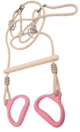 Uhngw Trapeze Swing | Ring Swing Gym Equipment - Portable Adjustable Stable Sensory Game for Kids, Adults, Children, Backyard, Playground, Indoor, Outdoor