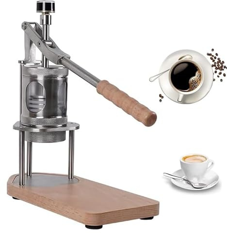 Cafetera espresso manual portátil con manómetro, control de 1 a 15 bares, diseño extraíble para el hogar, oficina, camping