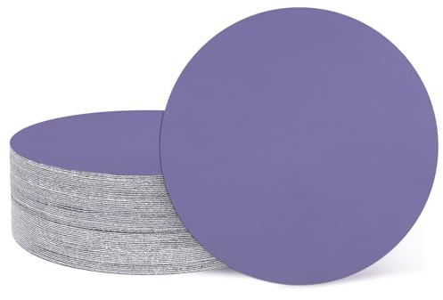 sourcing map 20 dischi abrasivi da 76 mm, grana 5000, con gancio e anello, per levigatrice orbitale casuale, per lavorazione del legno, lucidatura dei metalli, viola
