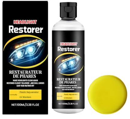 Kit De Restauración De Faros - Pulidor De Restauración De Faros De Coche 100ml - Suministros para Exterior de Automóvil, Kits de para Limpieza de para Remolque Sedán