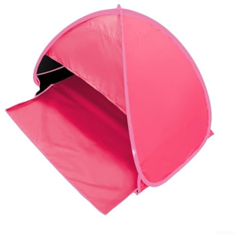 Oniissy Tienda de campaña de playa con parasol y soporte para teléfono móvil para acampar al aire libre, toldo resistente al viento en diseño portátil con bolsa de almacenamiento (extendida)