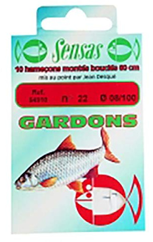 POCHETTE 10 HAMECONS MONTES GARDONS 20/08 - SENSAS