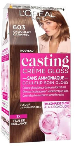 L'Oréal Paris Casting Crème Gloss Coloration Ton Sur Ton Sans Ammoniaque 6.03 Caramel