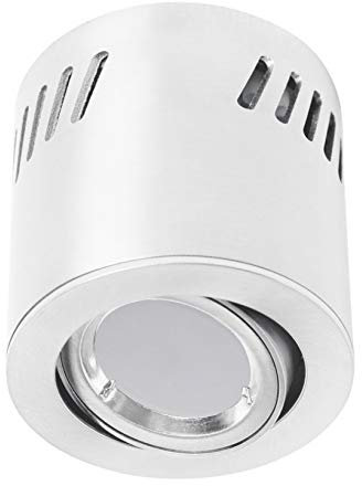 CONCEPTRUN LED Einbaustrahler Niedervolt quadratisch schwenkbar Aluminium geschliffen 68mm-75mm Einbaudurchmesser inkl. MR16 Gx5.3 Fassung 12V AC DC (Modell: QD2112V) (Ohne Leuchtmittel)