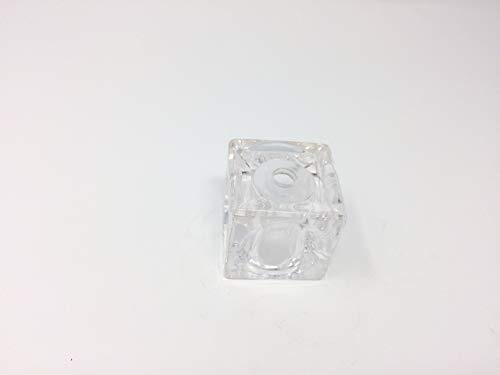 Glas Ersatzglas 5x5x5cm Würfel für Fassung G4 Loch 10mm klar Glaswürfel
