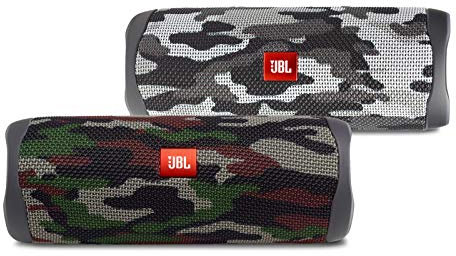 JBL Flip 5 Lot de 2 haut-parleurs Bluetooth étanches et portables Camouflage noir