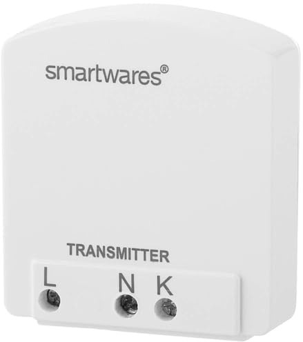 Smartwares Plug & Connect Außen-Einbausender – 1 Kanal – Zur Steuerung der Innenbeleuchtung – Funkreichweite bis zu 30 m – SH4-90156