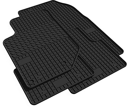 Motohobby Vorne Gummi Fußmatten Gummimatten Satz für Honda Jazz III (2008-2013)