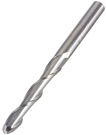 Trend Bullnose Spiral Up-Cut Router Cutter, 6mm Shank, 6mm Dia | Designed For Smooth Bullnose Profiles With 42mm Cut Length And Solid Tungsten Carbide, CNC/306X6STC