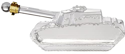 Carafes à décanter Carafe A Décanter Rhum Carafe À Whisky en Forme De Réservoir, Bouteille De Vin en Verre Personnalisée, Carafe À Liqueur pour Scotch, 1000 ML / 1500 ML