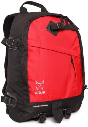 ALTUS ESQUI MONTAÑA G30 | 27 Litros | Negro/Lila | Mochila urbana | Mochila para Colegio | Ordenador Portatil | Viaje | Senderismo | Escolares | Universidad | Adulto (Rojo)