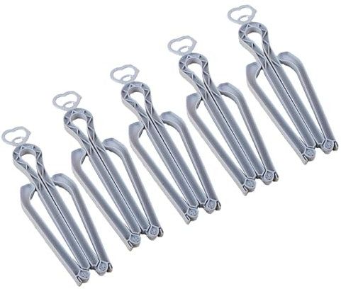 GIBZ Zusammenklappbare Stiefelspanner Stiefelformständer Schuhdehner für Die Lagerung Frauen Männer Schuhspanner für Stiefel Reitstiefel Grau 5 PCS-Erweiterte Version