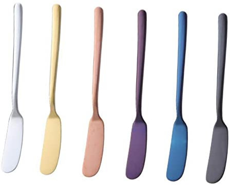 Zerodeko 2pièces Lot De Coupe-beurre Acier Inoxydable Pour Confiture Beurre Décoration Coupe-fromage Ustensiles De Cuisine Doré