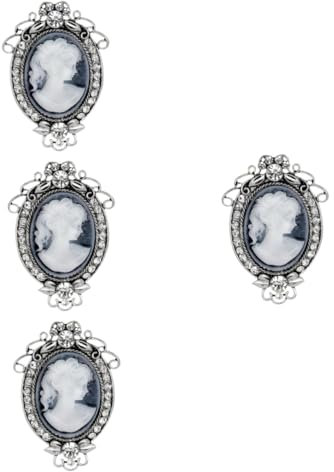 WRITWAA 4stücke Vintage Rhinestone Brosche Legierung Praktische Anstecknadel Für Kleidung Und Accessoires Für Partys Und Alltagsmode