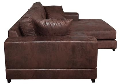 Vienna International Furniture Modell „ Lazy “ XXL MODERNES ECKSOFA IN Vintage Leder Look
