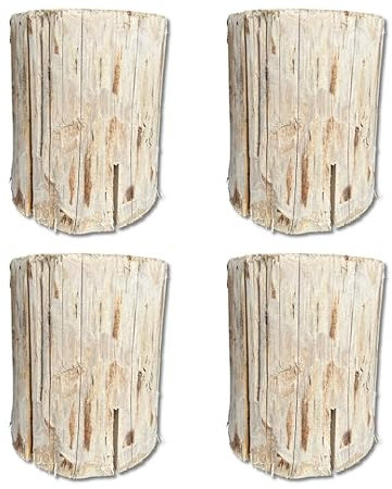 4 x Swedish Fire Torch Instant Fire Wood - Extra Dry Kiln Dried Logs with a Firelighter. Perfect for a Garden Fire Pit. Can Be Used as a Campfire, Stove or Even a Garden Lantern/Garden Candle (4)