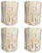 4 x Swedish Fire Torch Instant Fire Wood - Extra Dry Kiln Dried Logs with a Firelighter. Perfect for a Garden Fire Pit. Can Be Used as a Campfire, Stove or Even a Garden Lantern/Garden Candle (4)
