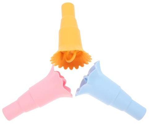Hoement 3pcs Flexible Popsicle Holders for Boys and Girls Ice Cream Holder Leakproof Design Silicone Ice Stands
