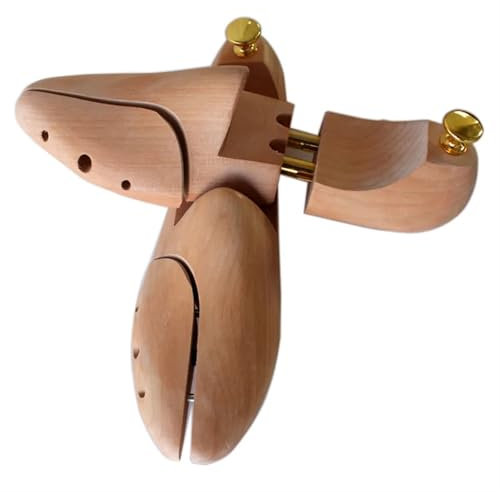XPJYUA Schuhspanner 1 Paar verstellbare Schuhspanner aus Holz for Männer und Frauen, Feder-Solid-Schuhstütze, Metallknopf, Schuhspanner, Formgebung des Schuhspanners(EU Size 37-38)
