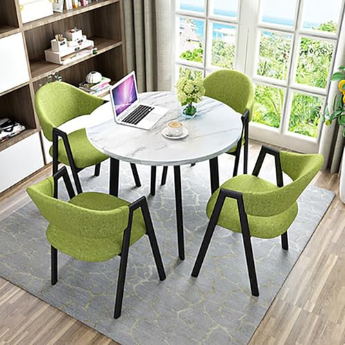 Modernes Büro Empfang Konferenztisch Set mit 1 Tisch und 4 Stühlen für Wohnzimmer und Küche Esszimmer
