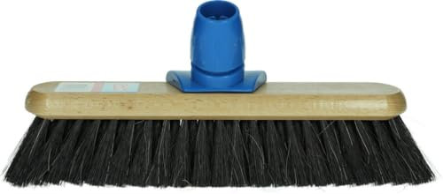 Sorbo Escoba de Madera de 30 cm, con Mezcla de Pelo Suave, Incluye Pelo de Caballo, para Suelos Lisos como Madera, Laminado, Azulejos, sin Mango, fácil de Limpiar y sin arañazos